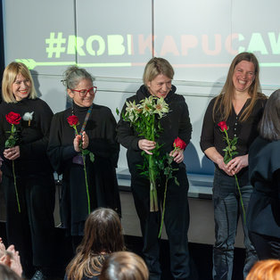 Premiera predstave #ROBIKAPUCAWASHERE <em>Foto: Boštjan Lah</em>